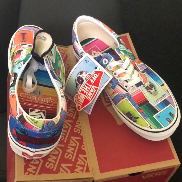 🥀 Vans Era Loteria Patchwork Multi Día De Los Muertos (Day of the Dead) Men's - Picture 2 of 2